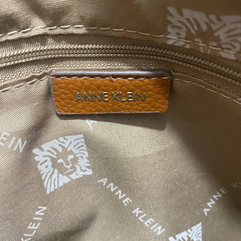 Anne Klein Tan Tote with Gold Accents - Picture 5 of 12